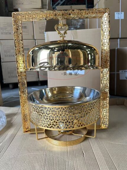 8L gold chaffing dish
